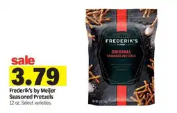 Meijer Frederik's by Meijer Seasoned Pretzels offer