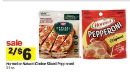 Meijer Hormel or Natural Choice Sliced Pepperoni offer