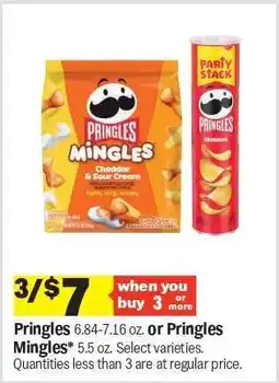 Meijer Pringles or Pringles Mingles offer