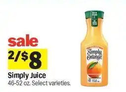 Meijer Simply Juice offer