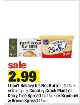 Meijer I Can't Believe It's Not Butter! offer