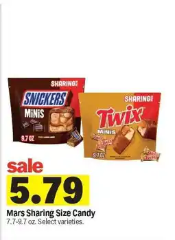Meijer Mars Sharing Size Candy offer