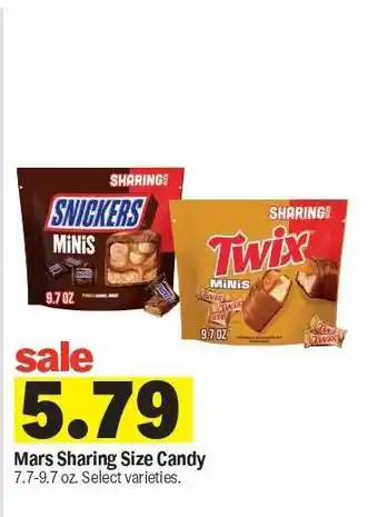Meijer Mars Sharing Size Candy offer