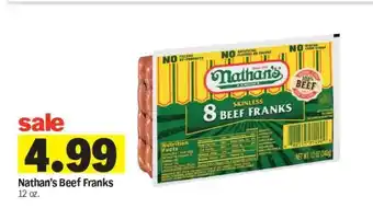 Meijer Nathan's Beef Franks offer