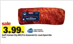 Meijer Swift Kansas City BBQ Pre-Seasoned St. Louis Spareribs offer