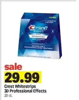 Meijer Crest Whitestrips 3D Professional Effects offer