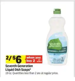 Meijer Seventh Generation Liquid Dish Soaps offer