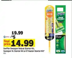 Meijer Swiffer Sweeper Deluxe Starter Kit, Sweeper XL Starter Kit or 6’ Duster Starter Kit offer