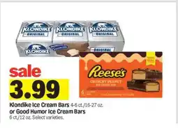 Meijer Klondike Ice Cream Bars or Good Humor Ice Cream Bars offer