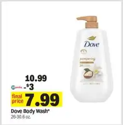 Meijer Dove Body Wash offer