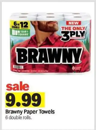 Meijer Brawny Paper Towels offer