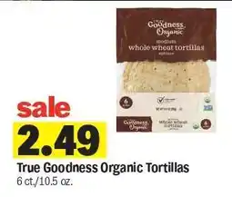 Meijer True Goodness Organic Tortillas offer