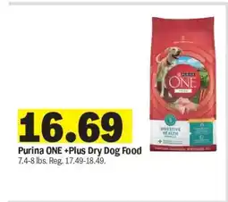 Meijer Purina ONE +Plus Dry Dog Food offer