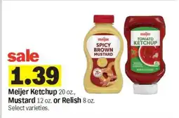 Meijer Meijer Ketchup, Mustard or Relish offer