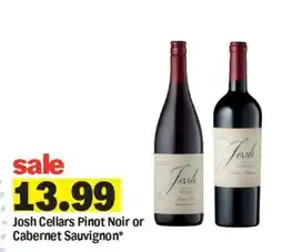 Meijer Josh Cellars Pinot Noir or Cabernet Sauvignon offer