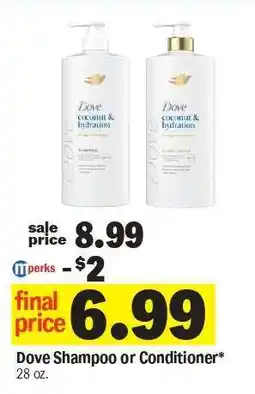 Meijer Dove Shampoo or Conditioner offer