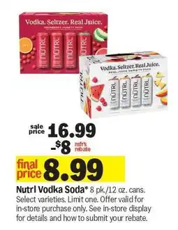 Meijer Nutrl Vodka Soda offer