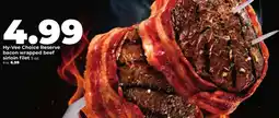 Hy-Vee Hy-Vee Choice Reserve bacon wrapped beef sirloin filet offer