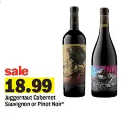 Meijer Juggernaut Cabernet Sauvignon or Pinot Noir offer