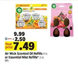 Meijer Air Wick Scented Oil Refills or Essential Mist Refills offer