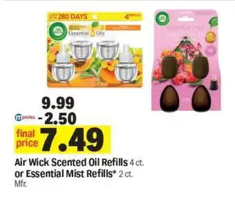 Meijer Air Wick Scented Oil Refills or Essential Mist Refills offer