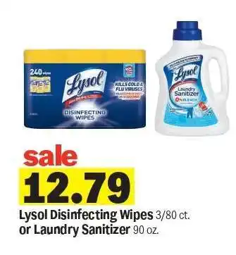 Meijer Lysol Disinfecting Wipes or Laundry Sanitizer offer