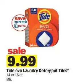 Meijer Tide evo Laundry Detergent Tiles offer