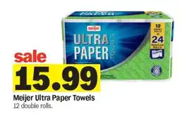 Meijer Meijer Ultra Paper Towels offer