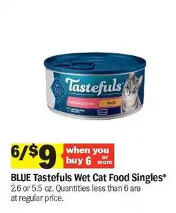 Meijer BLUE Tastefuls Wet Cat Food Singles offer