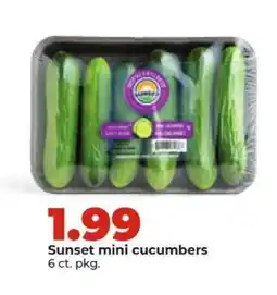 Hy-Vee Sunset mini cucumbers offer