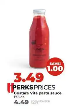 Hy-Vee Gustare Vita pasta sauce offer