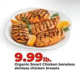 Hy-Vee Organic Smart Chicken boneless skinless chicken breasts offer