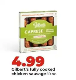 Hy-Vee Gilbert’s fully cooked chicken sausage offer