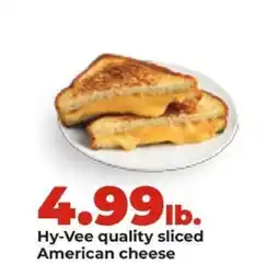 Hy-Vee Hy-Vee quality sliced American cheese offer