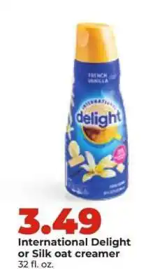 Hy-Vee International Delight or Silk Oat Creamer offer