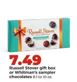 Hy-Vee Russell Stover gift box or Whitman's sampler chocolates offer