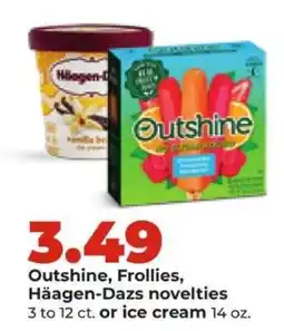 Hy-Vee Outshine, Frollies, Häagen-Dazs novelties offer