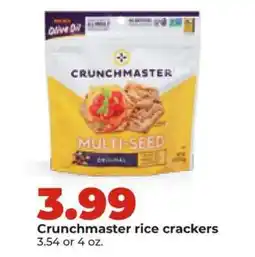 Hy-Vee Crunchmaster rice crackers offer
