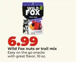 Hy-Vee Wild Fox nuts or trail mix offer