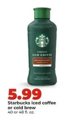 Hy-Vee Starbucks iced coffee or cold brew offer