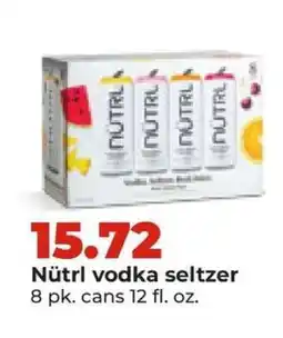 Hy-Vee NÜTRL vodka seltzer offer