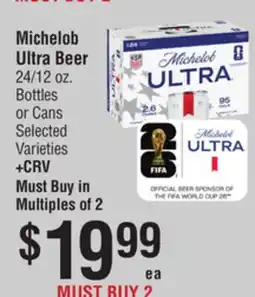 Smart & Final Michelob Ultra Beer offer