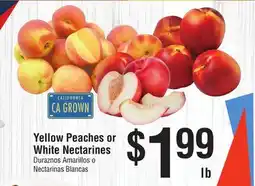 Smart & Final Yellow Peaches or White Nectarines offer