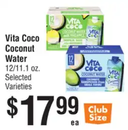 Smart & Final Vita Coco Coconut Water offer