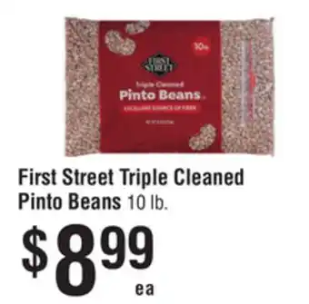 Smart & Final First Street Triple Cleaned Pinto Beans 10 lb offer