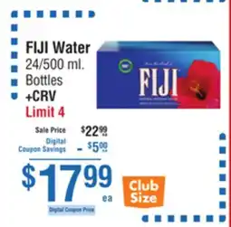 Smart & Final FIJI Water offer