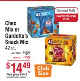 Smart & Final Chex Mix or Gardetto's Snack Mix offer