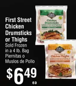 Smart & Final First Street Chicken Drumsticks or Thighs offer