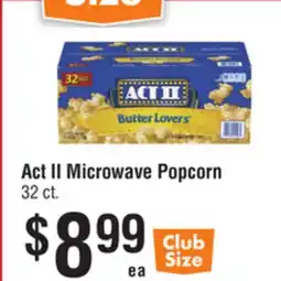 Smart & Final Act II Microwave Popcorn offer