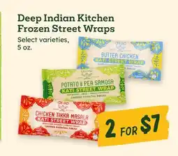 Sprouts Farmers Market Deep Indian Kitchen Frozen Street Wraps offer
